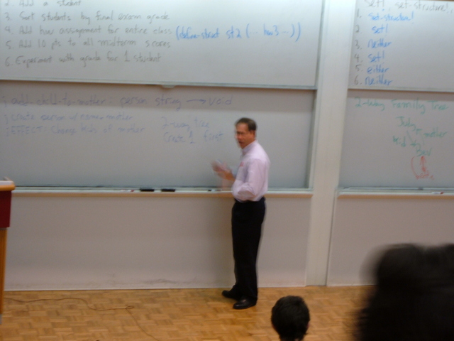 Professor Gennert teaching CS1101