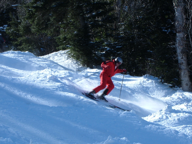 Dad on chute