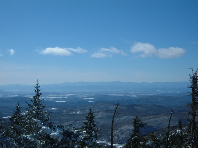 The view towards lake Champlain from Stark's Nest